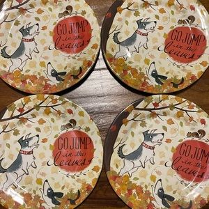 Go Jump in the Leaves Plates from Pier 1